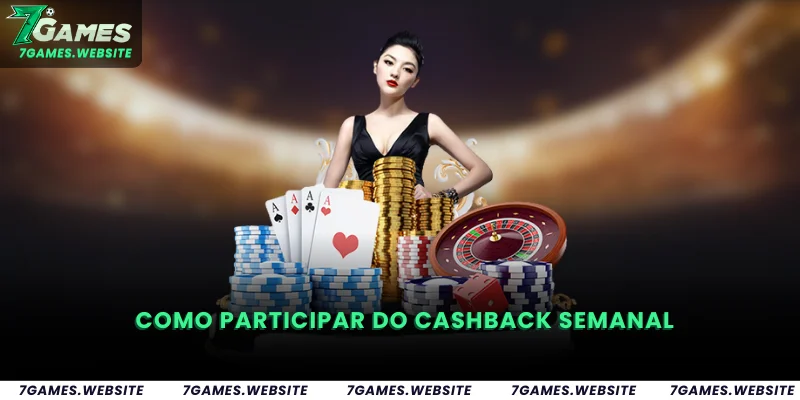 Como participar do Cashback Semanal
