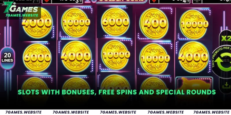 Slots com Bônus, Free Spins e Rodadas Especiais